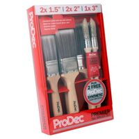ProDec Premier Paint Brush Set 7 Piece - Including 2 Free Sash Brushes