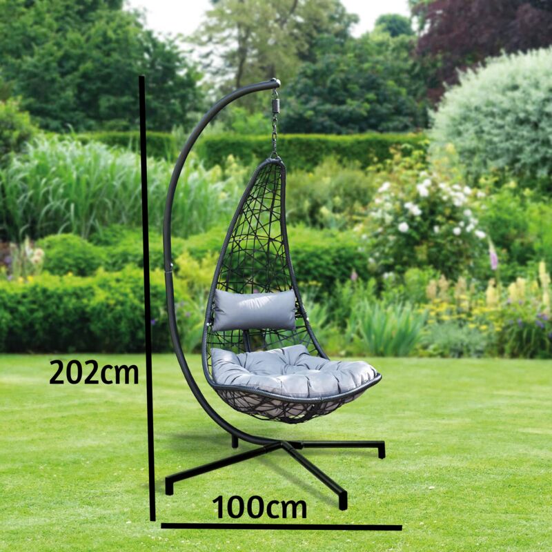 Outdoor Portable Hammock Swing Rope Chair for Garden Patio or