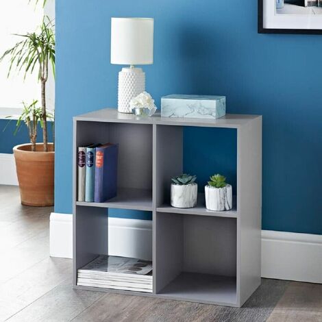 4 Cube Bookcase- Grey