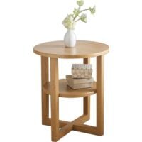 Small Oak Side L Plant Coffee Table, Hallway / Room Furniture Living Room - OAK