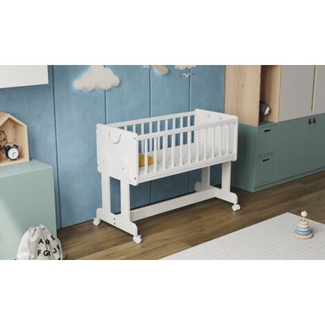 SmartCrib Smart 6in1 Bedside Crib 90x40cm with Aloe Vera Quilted mattress (White)