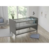 Maddox Cot Bed 140x70cm (Grey)