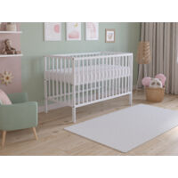 Asher Cot Bed 120x60cm with Microfiber Quilted mattress