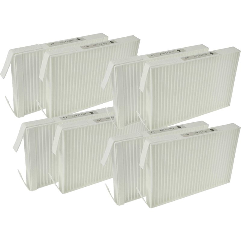 Set Di 4 Filtri Vhbw Per Zehnder ComfoD 300, 350, 450 – G4/F7, 50x17x1 Cm, Per Aria Pulita E Antipolline