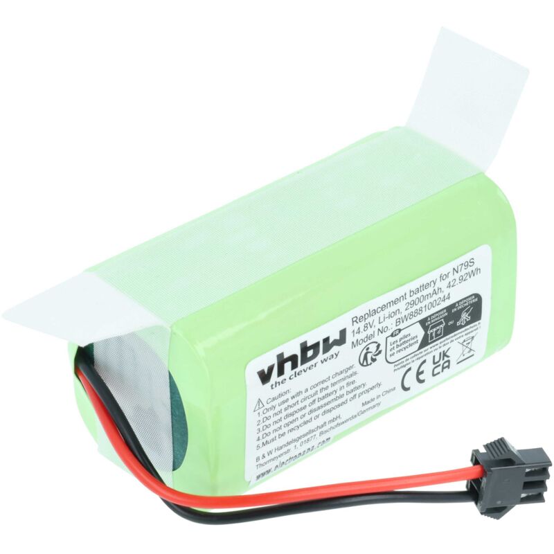 Vhbw batteria compatibile con Ecovacs Ozmo DD46.11, 610