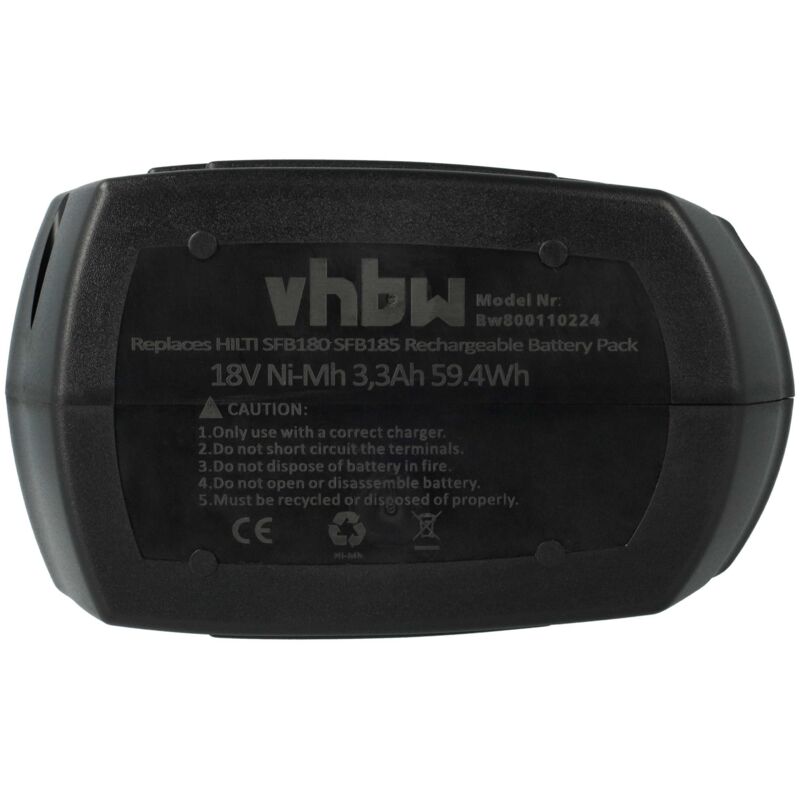 Caricabatterie Vhbw Per Hilti SFB185 SFL12 SPB105, Batterie Ni-Cd/NiMH 27V