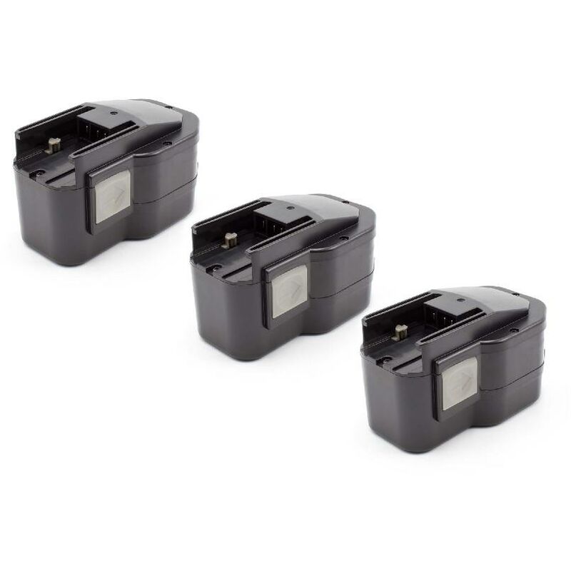 vhbw 3x NiMH batteria 1500mAh (12V) compatibile con strumenti attrezzi  utensili da lavoro Milwaukee 0502-52