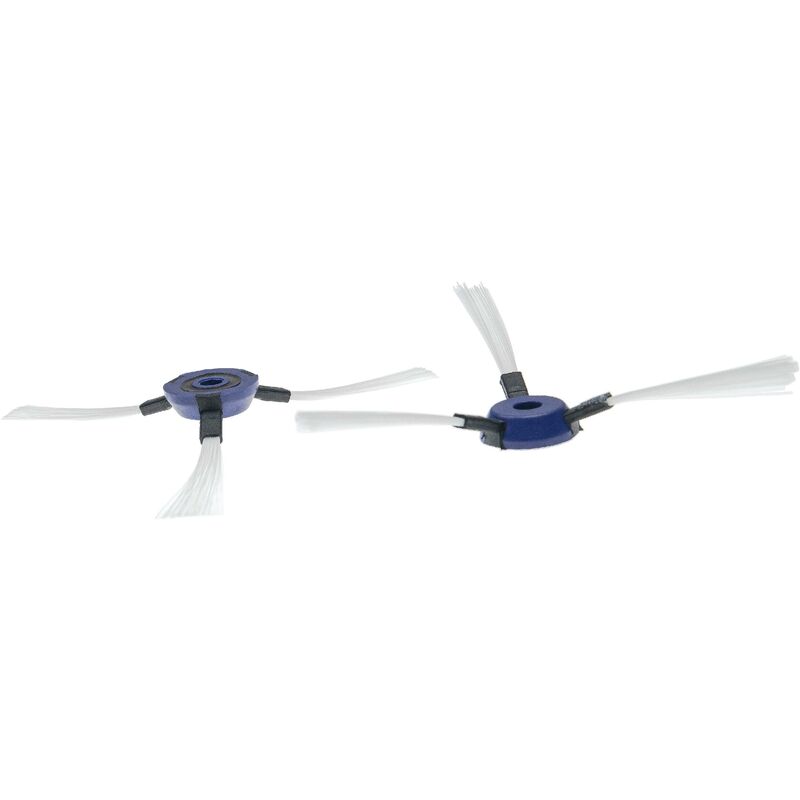 vhbw 2x spazzola laterale compatibile con Rowenta Smart Force Essential  robot aspirapolvere - Set spazzole, nero / bianco / blu