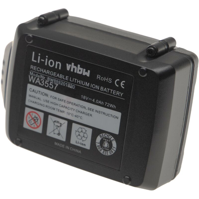 Pacco Batteria a Litio 3.7V 4.0AH 4000mA Celle AAA + Charger Li