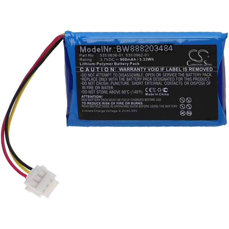 vhbw batteria sostituisce Husqvarna 575 24 24-03 per rasaerba GPS (900mAh,  3,7V, Li-Poly)