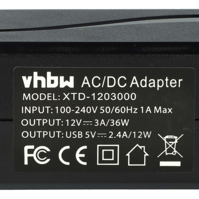 vhbw adattatore 12 V - 220 V, trasformatore di tensione da 3000 mA per  caricatore, cavo di ricarica da auto