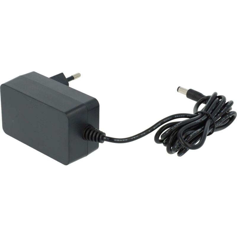 Vhbw Alimentatore 19V 600mA Per Robot Aspirapolvere Medion MD18500, MD18501, MD18600 - Cavo Di Alimentazione 2 Metri Con Spina Europea