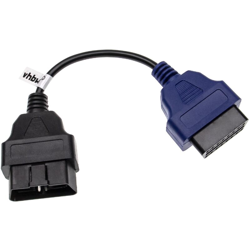 Vhbw Prolunga OBD2 Femmina-maschio 16 Pin – Cavo Diagnostico Per Veicoli – Lunghezza 30 Cm – Plug & Play