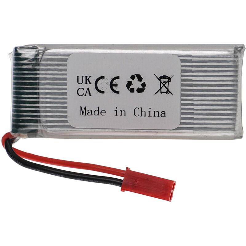 vhbw batteria con BEC per modellismo per es. macchine da corsa, elicotteri, aerei (500mAh, 3,7V, Li-Poly, 57 x 17 x 8 mm