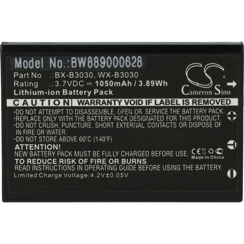 vhbw batteria sostituisce Listen Technologies LA-365 per microfono  (1050mAh, 3,7V, Li-Ion)