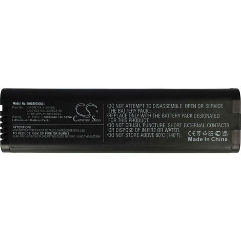 Battery Tec Batterytec Laptop Battery 11.1V 4400mAh Nero