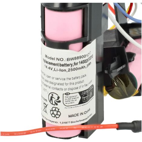 Vhbw Batteria Sostituisce UPC 853816149049 Per Aspirapolvere  3600mAh 144v Per Robot Aspirapolvere Home Cleaner Come Aeg Sp385 Bat Sp5832 12873985