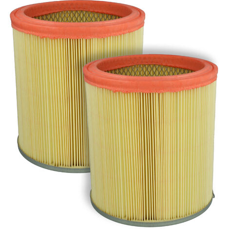 vhbw set da 2x filtro a pieghe piatte compatibile con Black & Decker ORB-IT ORB48, ORB72 aspirapolvere - Cartuccia filtrante