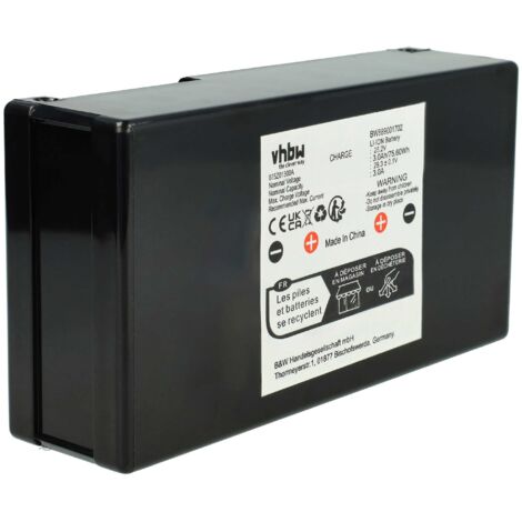 Batteria Ricaricabile Sostitutiva Vhbw Per Robot Tagliaerba - 25,9V 2500mAh Li-Ion, Compatibile Con Wiper 015E00600A