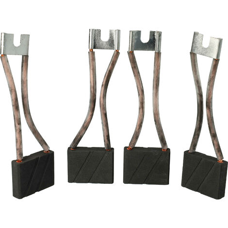 Kit Spazzole Carbone Vhbw Per Dhollandia – 4 Pezzi 16.2x15.8x8.9 Mm, Sostituisce Iskra Mahle, Per Motori Di Sponde Idrauliche