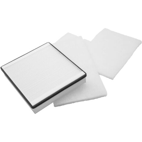 vhbw 5x filtro polveri fini compatibile con Electrolux UZ 940 S2, UZ 945 Profi Power, Z 940, Z 950 aspirapolvere - Filtro in nonwoven, bianco, tondo