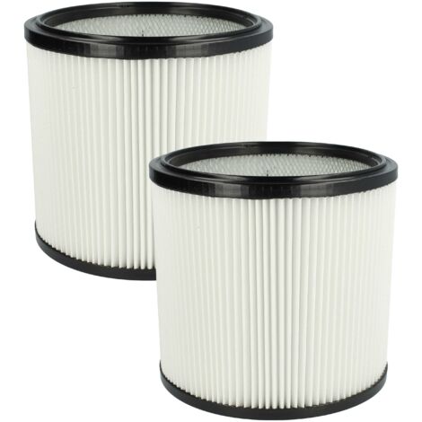 vhbw set da 2x filtro a pieghe piatte compatibile con Starmix GS 3078 PZ, 2078 PZ aspirapolvere - Cartuccia filtrante, poliestere (1/5)