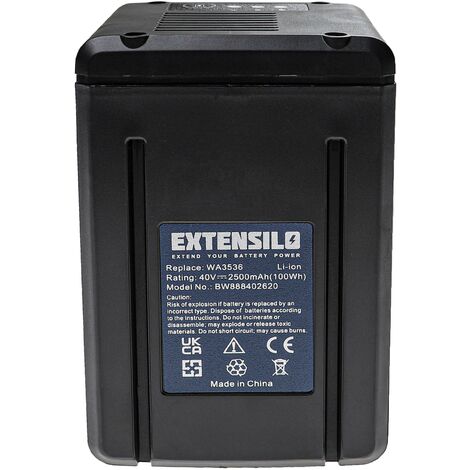 EXTENSILO batteria sostituisce Worx WA3555 WA3536 WA3559 per