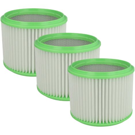 vhbw 1x filtro a pieghe piatte compatibile con Fein Dustex 40, 25 aspirapolvere - Cartuccia filtrante, plastica/carta