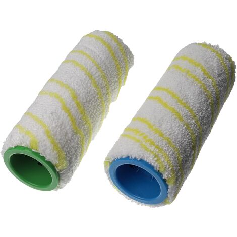 vhbw 2x spazzola carbone compatibile con Kärcher Duo SB aspirapolvere