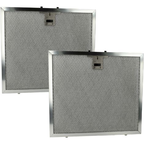 vhbw 2x filtro Anti-Grasso sostituisce Miele 8257970 per cappa da cucina - 27,3 x 30,6 x 0,9 cm, acciaio inox