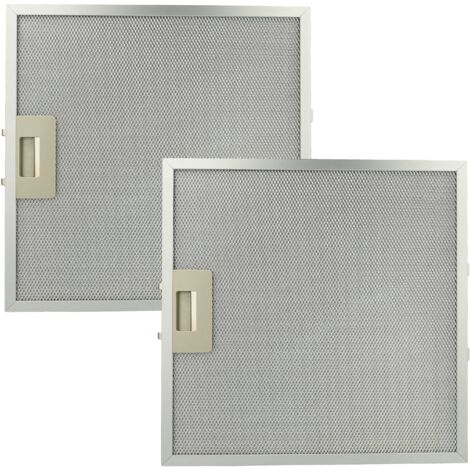 vhbw 2x filtro anti-grasso compatibile con Elica cappa da cucina - 32 x 32 x 0,85 cm, metallo (1/5)