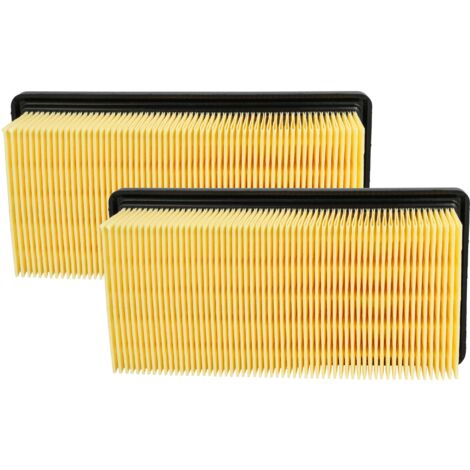 Filtro A Pieghe Piatte Vhbw Compatibile Con Kärcher WD 7.200, 7.300, 7.500, 7.700, 7.800, Ricambio Per Aspirapolvere (19,2x9,6x4,9cm) - 2