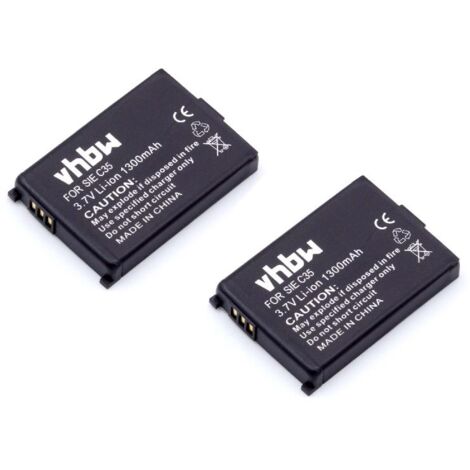 vhbw 3x Battery Replacement for Siemens L36880-N5401-A102, V30145-K1310-X127 for Wireless Landline Phone (900mAh, 3.7 V, Li-Ion) white