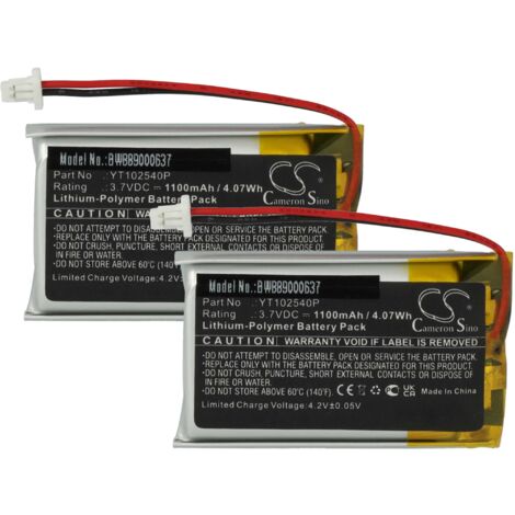 Batterie Li-Ion 1100mAh  3.7V  Vhbw Pour Téléphone Portable Smartphone Bea Fon S30 S31 S31 Eu001b Comme Mp S O Bl 5f