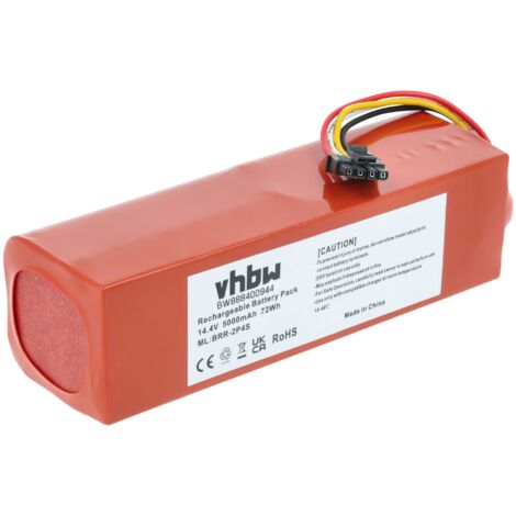 vhbw batteria compatibile con Xiaomi Roborock S7 S70 S752-00 Tanos-S, S8 Max Ultra, S8 home cleaner (5000mAh, 14,4V, Li-Ion) (1/5)