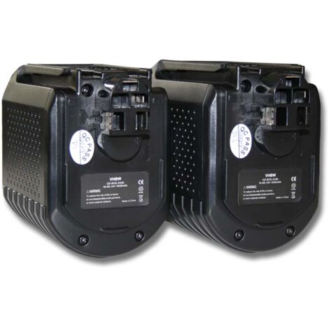 vhbw 2x batteria sostituisce Bosch 2607335098, 2607335163, 2 607 335 097, 2607335190, 2607335192 per utensile elettrico (3000 mAh, NiMH, 24 V)