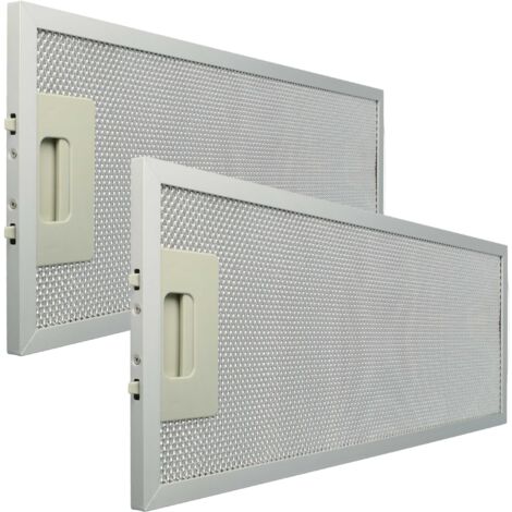 vhbw 2x filtro anti-grasso compatibile con Klarstein 10032841, Paolo 52 cappa da cucina, alluminio