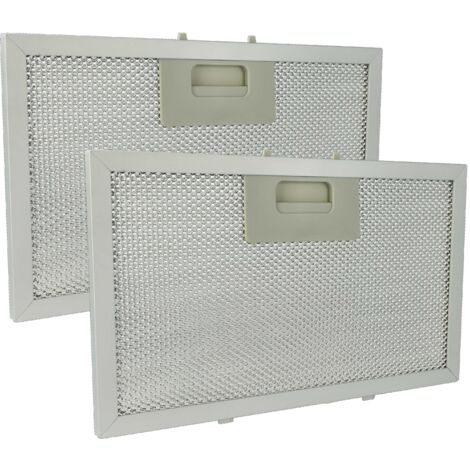 vhbw 2x filtro anti-grasso sostituisce Klarstein 10034877 per cappa da cucina, alluminio, carbone attivo