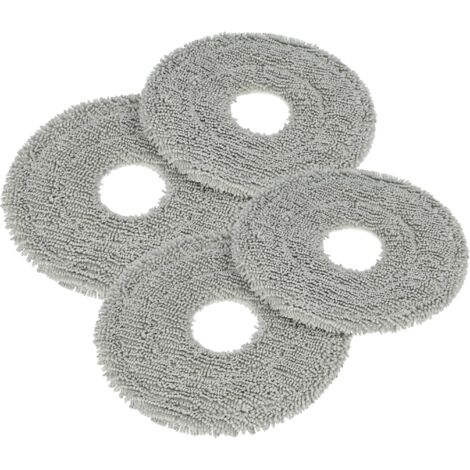 Vhbw 4 Testine Ricambio Per Mocio Leifheit Clean Twist | Disco In Microfibra 40 Cm | Lavabili A 60°C | Alta Assorbenza - 2