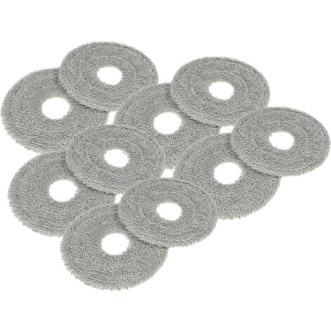 10 Panni Ricambio Per Xiaomi S20+ Robot Lavapavimenti - Microfibra Lavabile