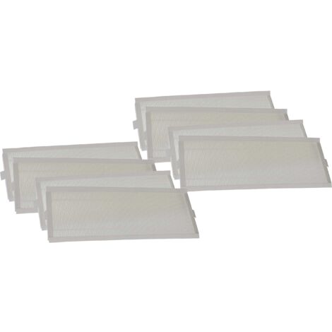 Set Di 8 Filtri Vhbw Per Zehnder ComfoAir 300 – Filtri G4/F7 Da 50x17x1 Cm, Per Polvere E Pollini, Bianco/rosso/nero