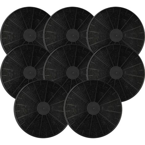 vhbw 8x filtro a carboni attivi compatibile con Akpo WK-4 Rustica Eco 60, WK-4 Feniks Eco 60, WK-4 Klassisch Eco cappe aspiranti - 17,5 cm (1/5)