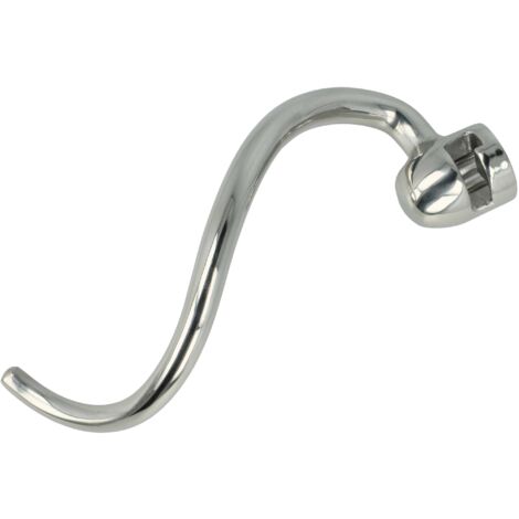 vhbw gancio compatibile con KitchenAid KSM180, KSM160A, KSM75, KSM155, KSM158 robot da cucina - Attacco, 18 x 6 cm, acciaio inox argento
