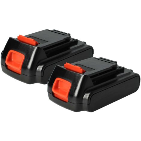 vhbw 2x batteria compatibile con Black & Decker BDCSP18N, BL186K, EPL, BL188K, BDCROS18, EGBHP, EGBL utensile elettrico (2000 mAh, Li-Ion, 18 V) (1/5)