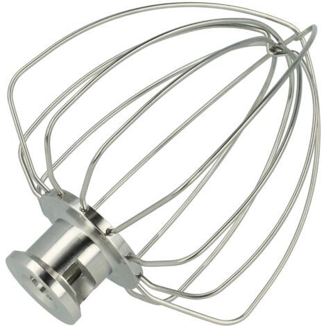 vhbw Frusta da cucina compatibile con KitchenAid KSM150, KSM100, KSM103, K45, KSM12, K45SS, KSM105, KSM110 robot da cucina - acciaio inox
