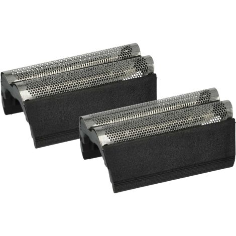 vhbw 2x Lamina a doppio taglio compatibile con Braun 5472, 5473, 5501, 5471, 5434, 5437, 5405 rasoio elettrico + telaio, colore grigio scuro/argento (1/5)