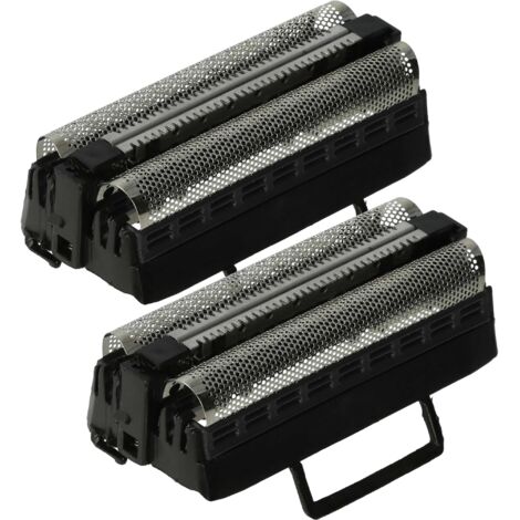 vhbw 2x Lamina a doppio taglio compatibile con Lloyds T39.1 rasoio elettrico + telaio, colore nero/argento (1/5)