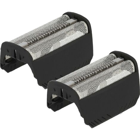 vhbw 2x Lamina a doppio taglio compatibile con Braun 7497, 7520, 7511, 7516, 7514, 7526, 7510, 7515, 7504, 7505 rasoio elettrico + telaio, colore nero (1/5)