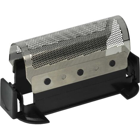 vhbw lamina di rasatura di ricambio compatibile con Braun Universal 1000, 2000, 2005 rasoio elettrico - con supporto, nero / argentato (1/5)