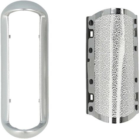 vhbw lamina di rasatura di ricambio compatibile con Braun Pocket P-40, P-50, P-60, P-70, P70-1, P-80 rasoio elettrico - con supporto, argentato (1/5)